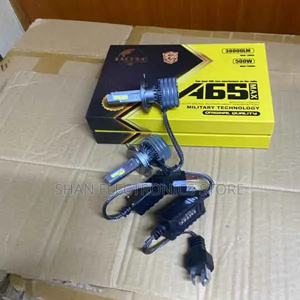  White Light H4 Hi/Lo Car Headlight Bulbs 0000lm 500w 12v