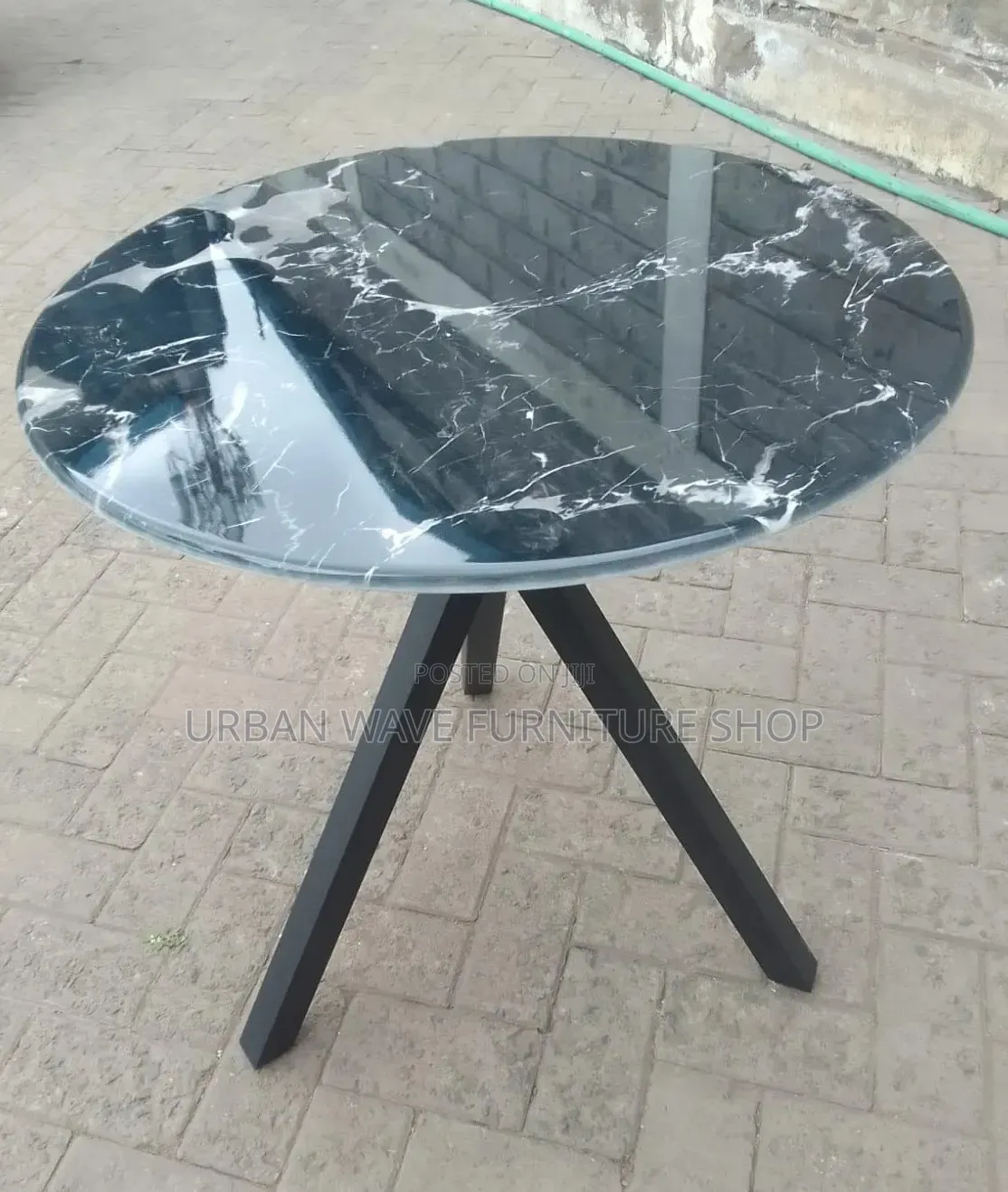 Round Marble Top Cocktail Table