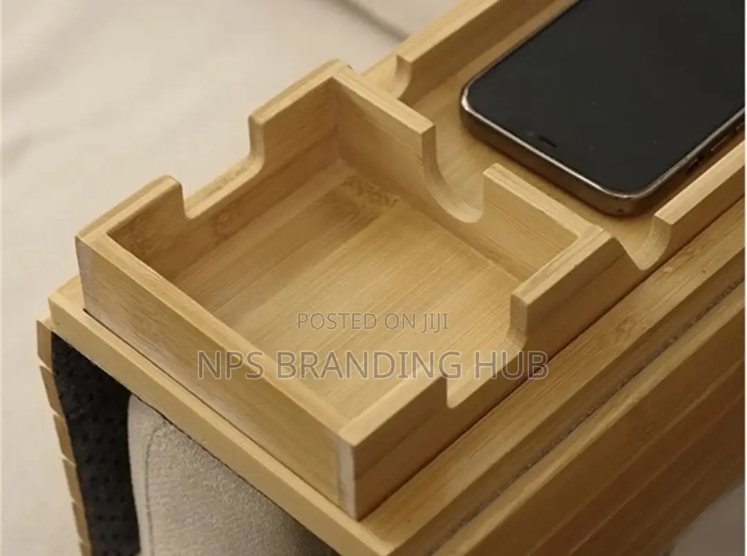 Bamboo Sofa Arm Rest Organizer (Gra.T