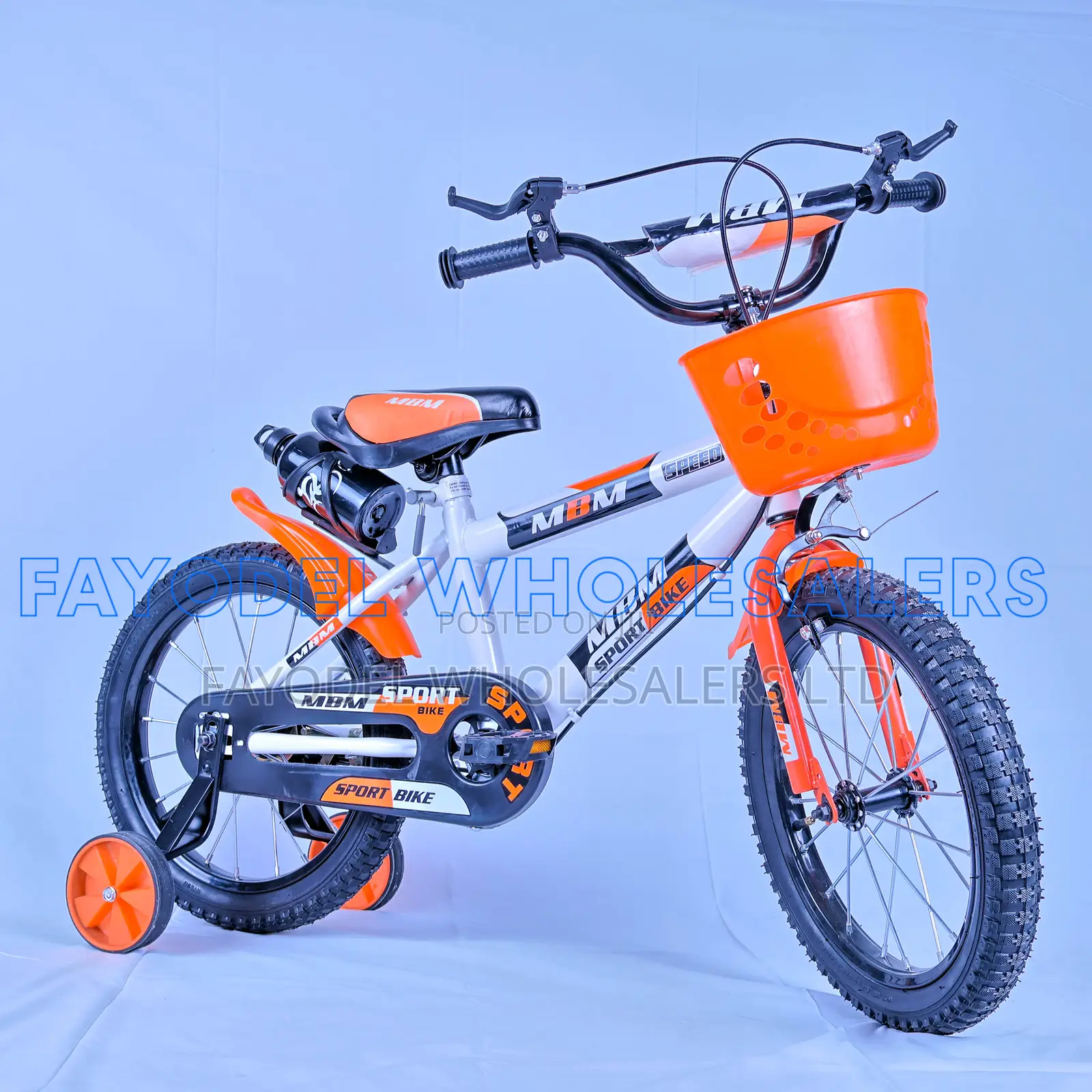 MBM Speed 16-Inch Kids Bike With Basket Training Wheels