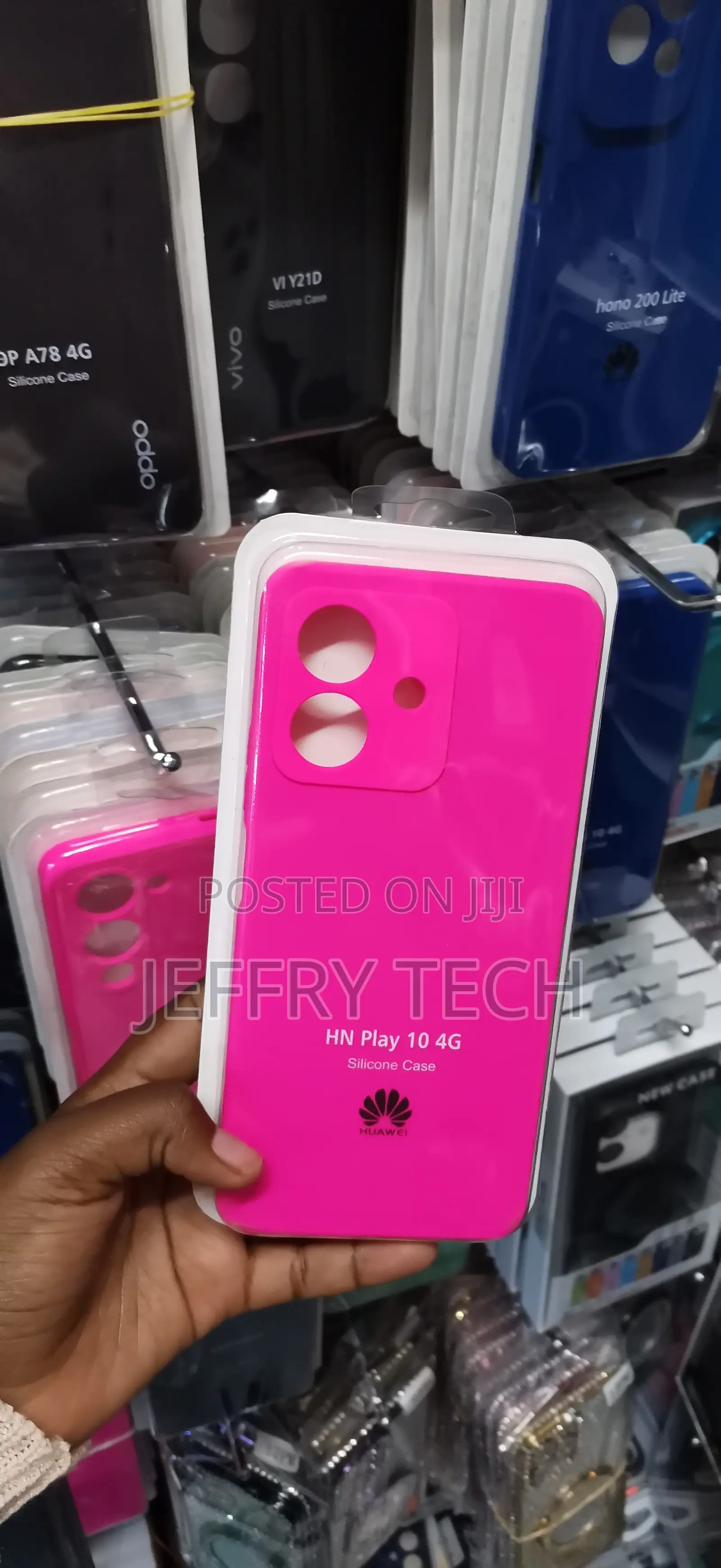 Honor Play 10 Dual-Camera Setup Silicone Case-Hot Pink