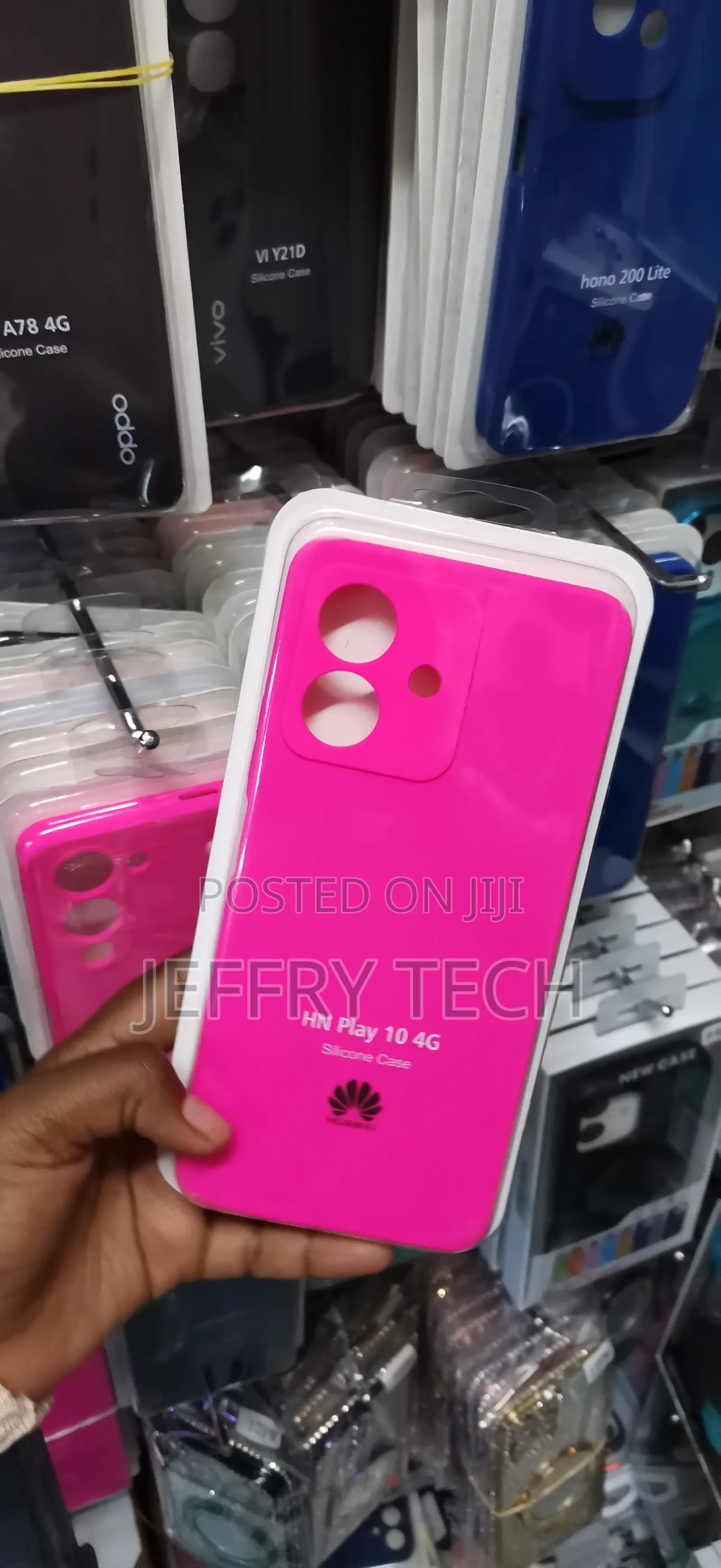 Honor Play 10 Dual-Camera Setup Silicone Case-Hot Pink
