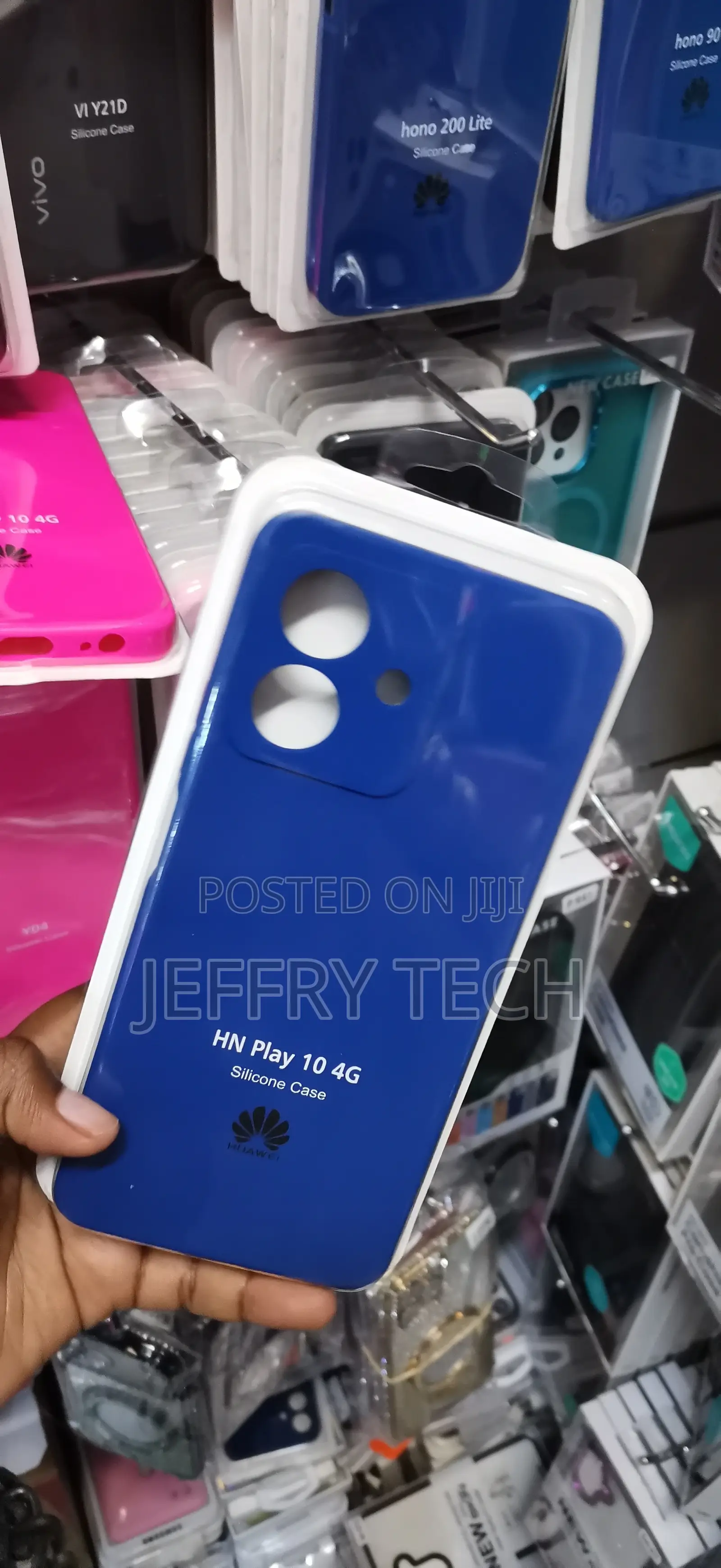 Honor Play 10 Glossy Blue Silicone Back Cover