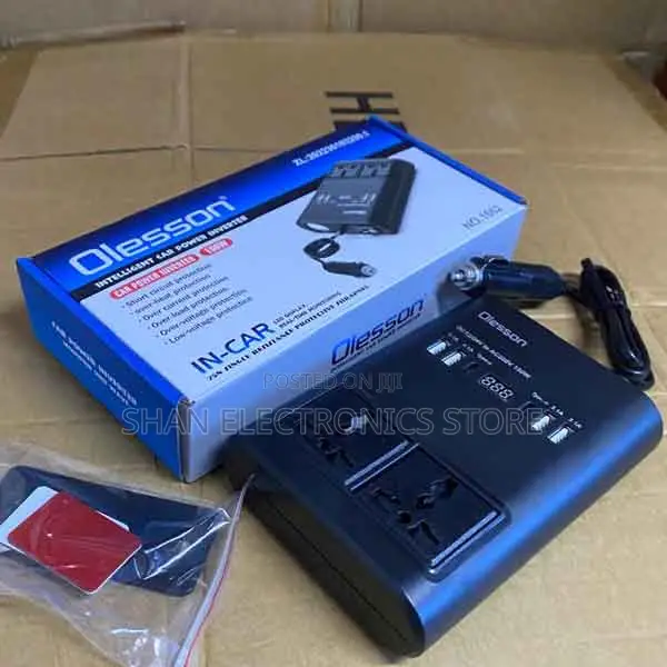 Ideal Power Backup 1662 150w Car Power Inverter 4 Usb Ports + Type-C,