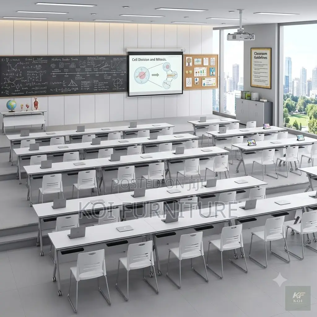 Office Desk; Koi 120cm Movable Foldable Table