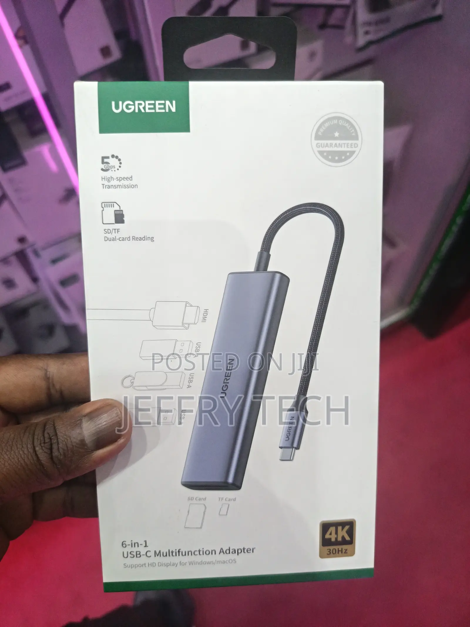 Usb C Hub With Gigabit Ethernet, Type C to Hdmi Multiport Adapter,