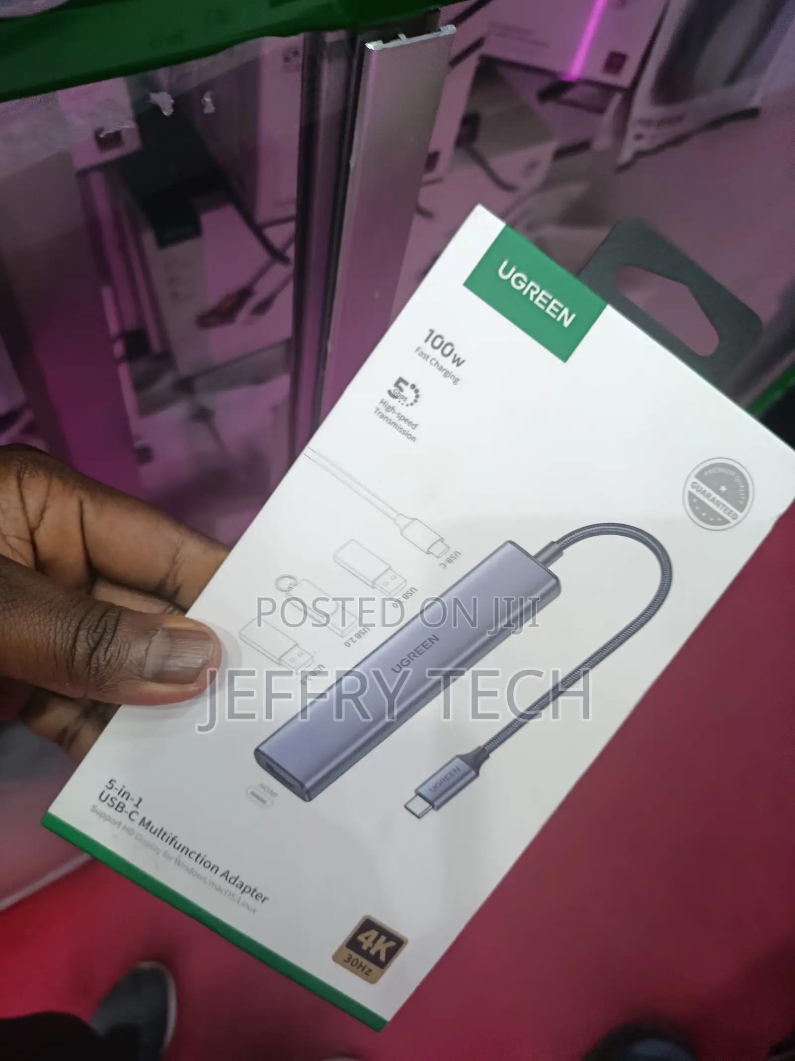 Ugreen Usb C Hub With Hdmi, 5-in-1 Type C Multi-Port Adaptor