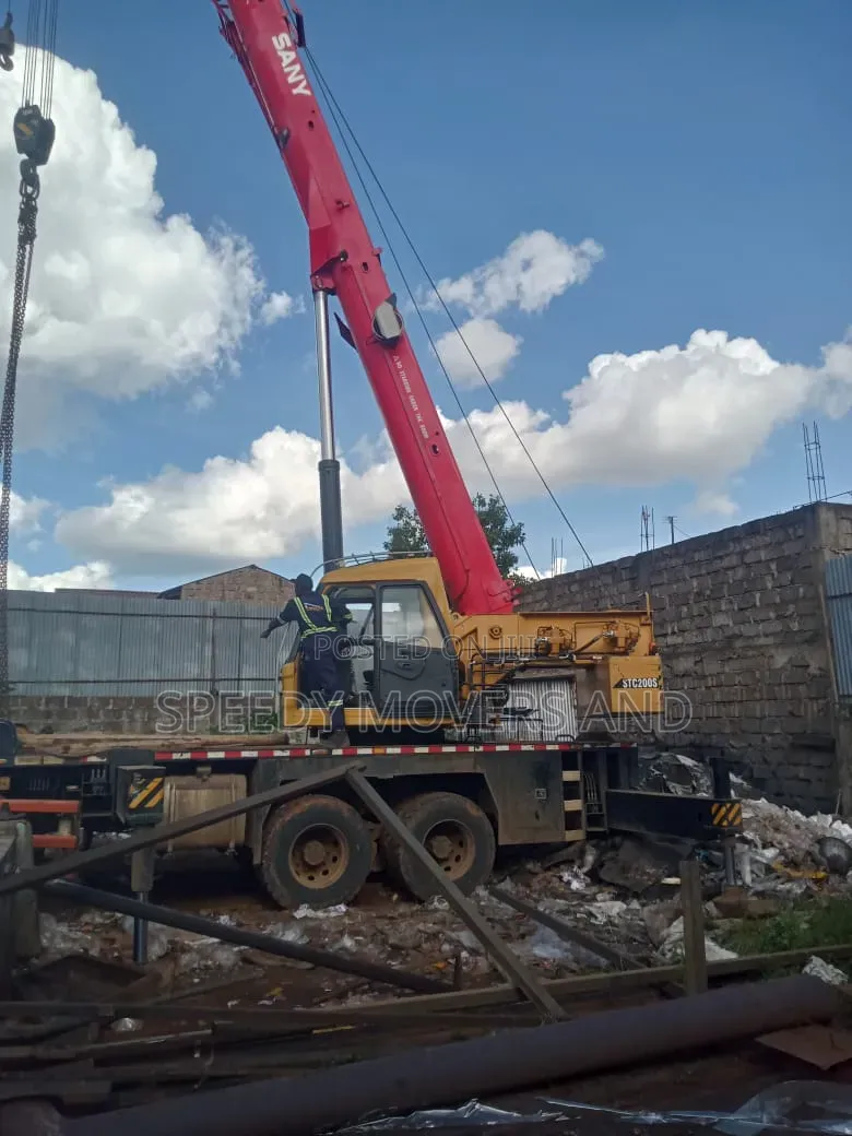 Truck With Hoisting Crane_ Accessible for Errands