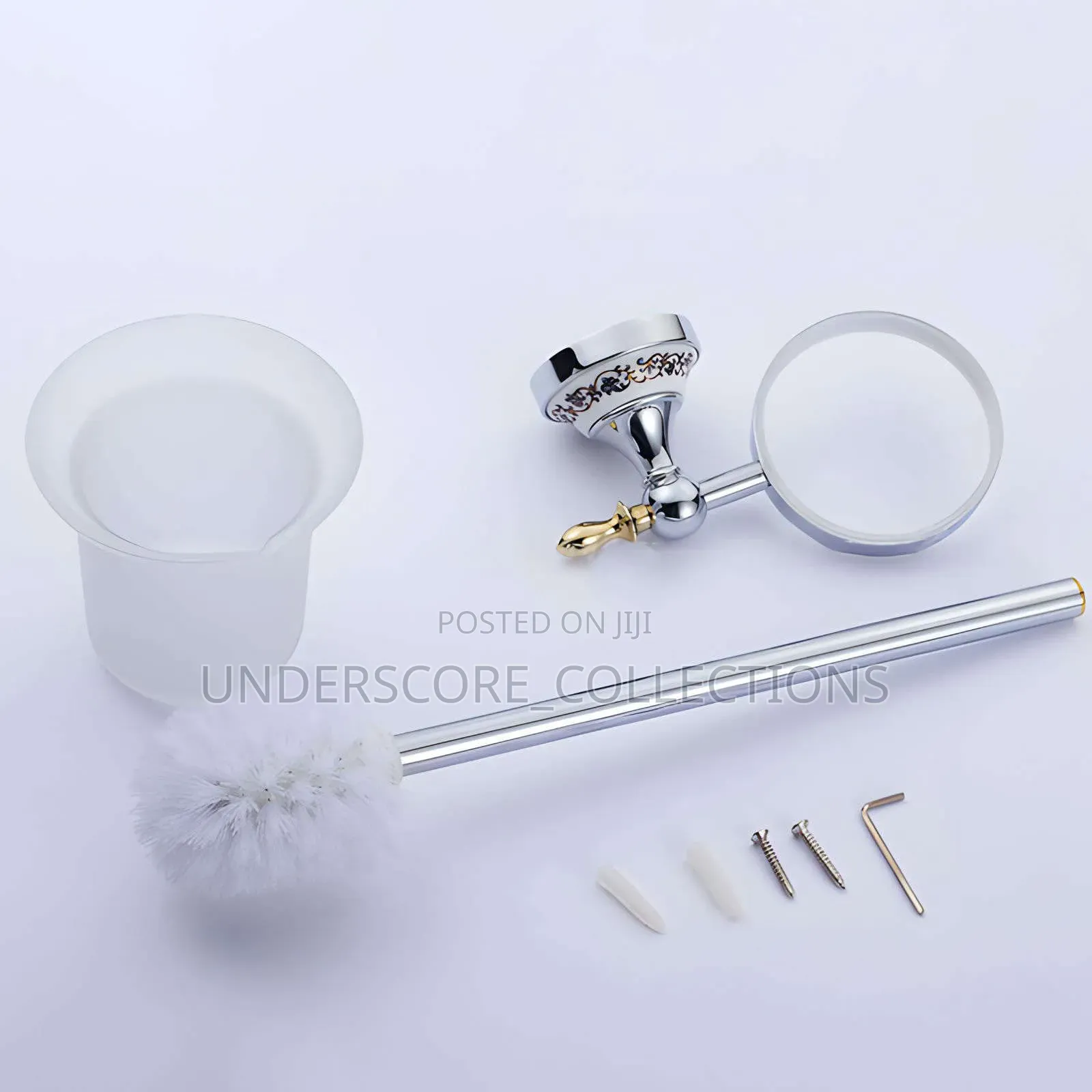Wall-Mounted Toilet Brush Set