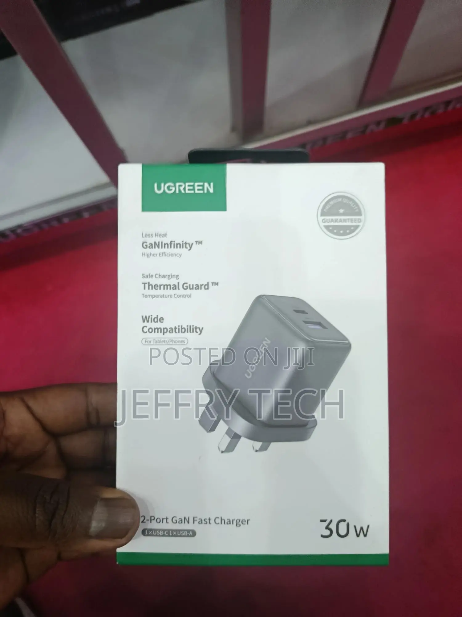 Ugreen 30w Type-c Gan Fast Charger, 30w High-speed Usb-c Charging, Gan