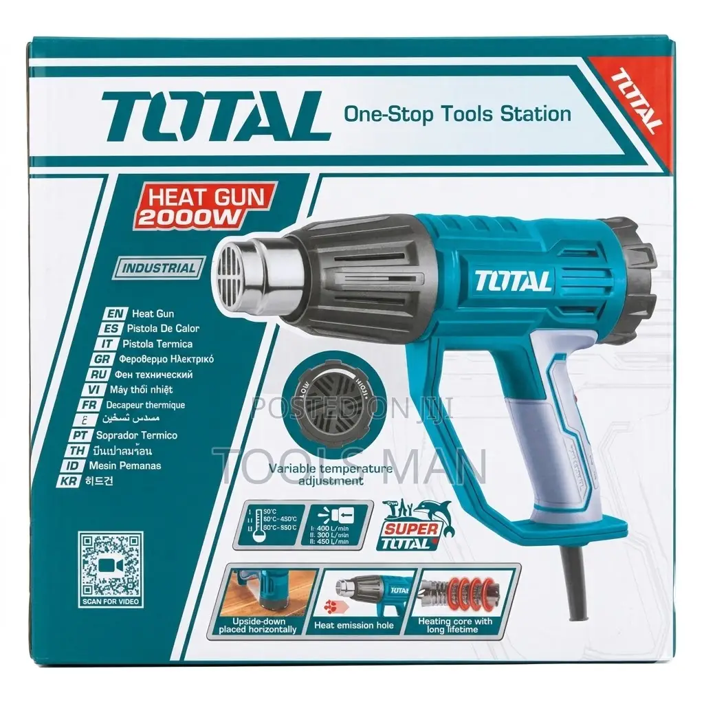 Total 2000w Industrial Variable Temperature Heat Gun
