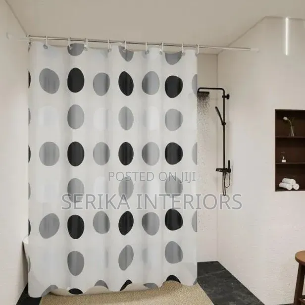 Black and White Shower Curtains Shower Curtains Environmental Friendly