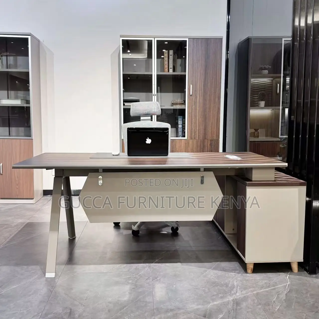 Wooden Executive File Cabinet.