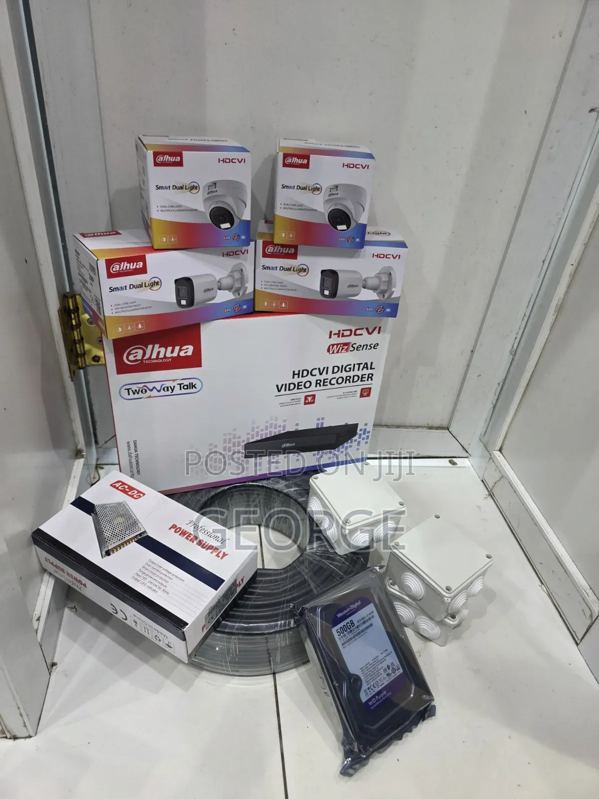 Dahua 4 Camera CCTV System With Smart Hybrid Night Vision
