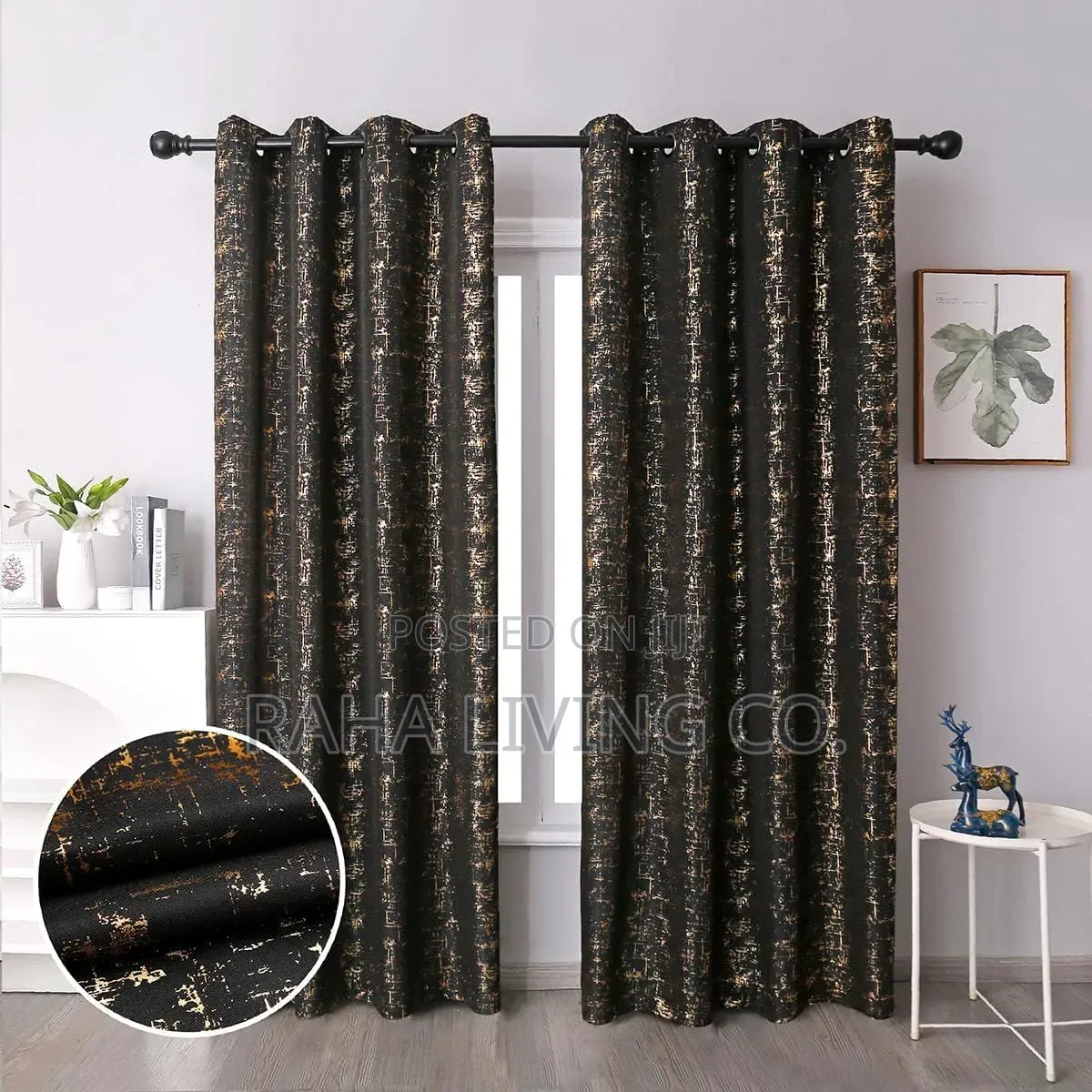 3-in-1 Blackout Curtains Drapes Set With Sheer