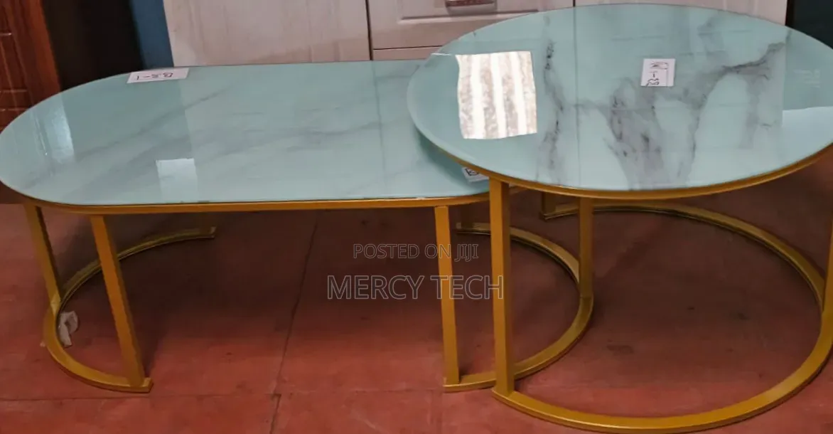 2-in-1 Marble Nesting Coffee Table