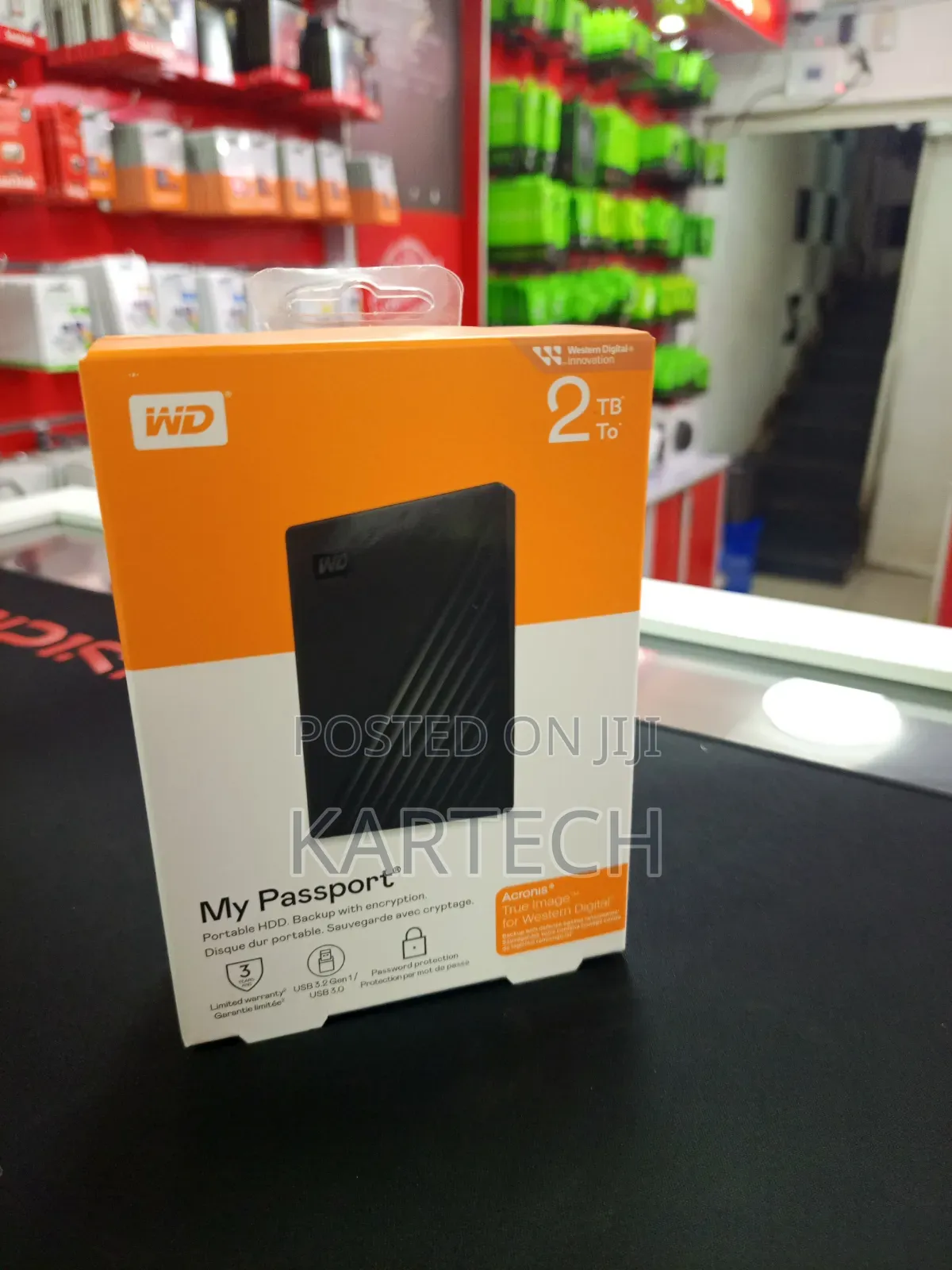 Western Digital My Passport 2tb Portable Hard Drive
