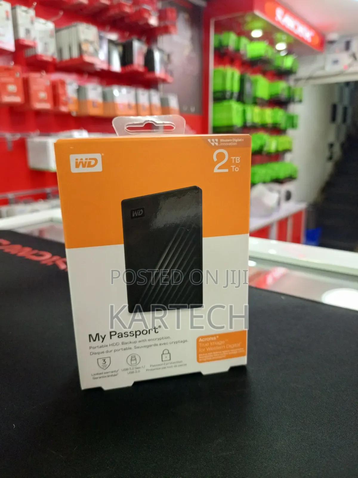 Western Digital 2tb My Passport External Hard Disk Drive