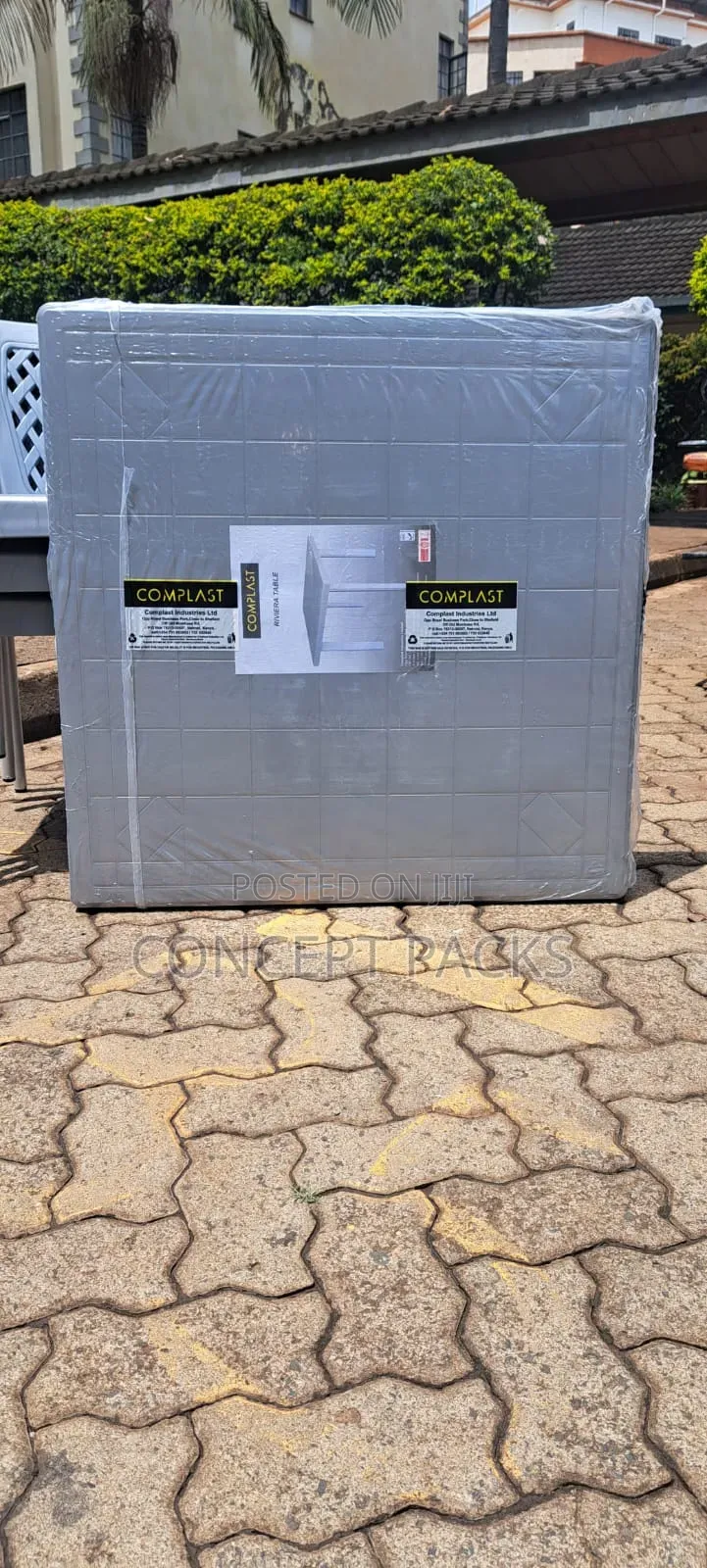Grey Sqaure Table.