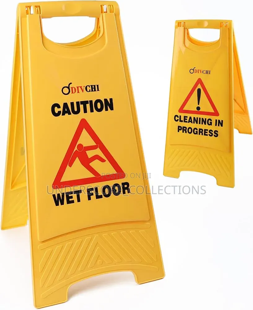 Bright Yellow Safety Sign
