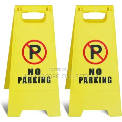 Foldable, A-frame Yellow Warning Sign