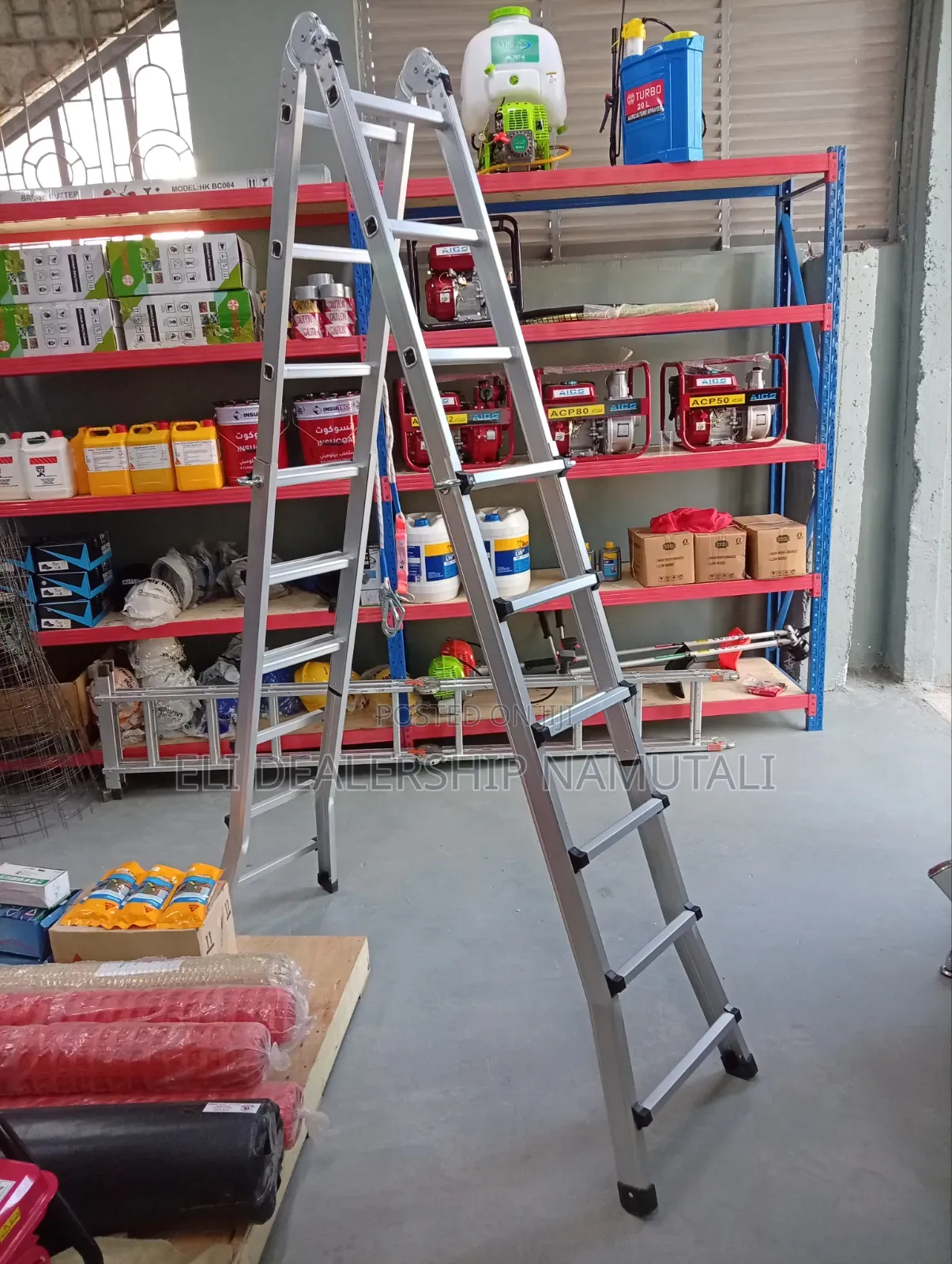 Multi-Function Aluminum Ladder With Safety Locks