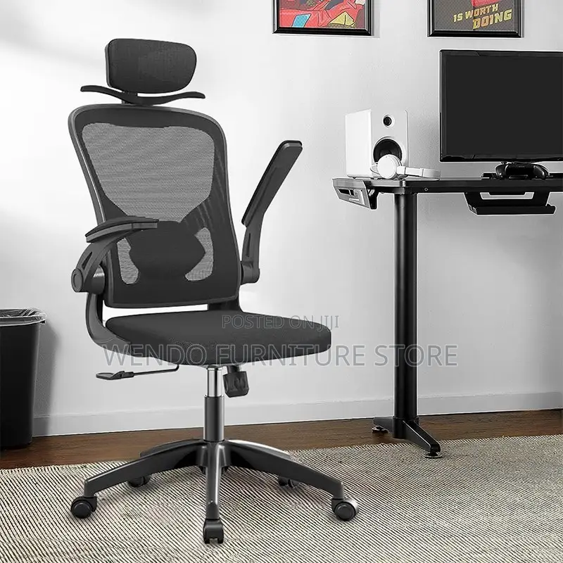 Office Chairs; Ergonomic High Back Fabric Orthopedic Chair