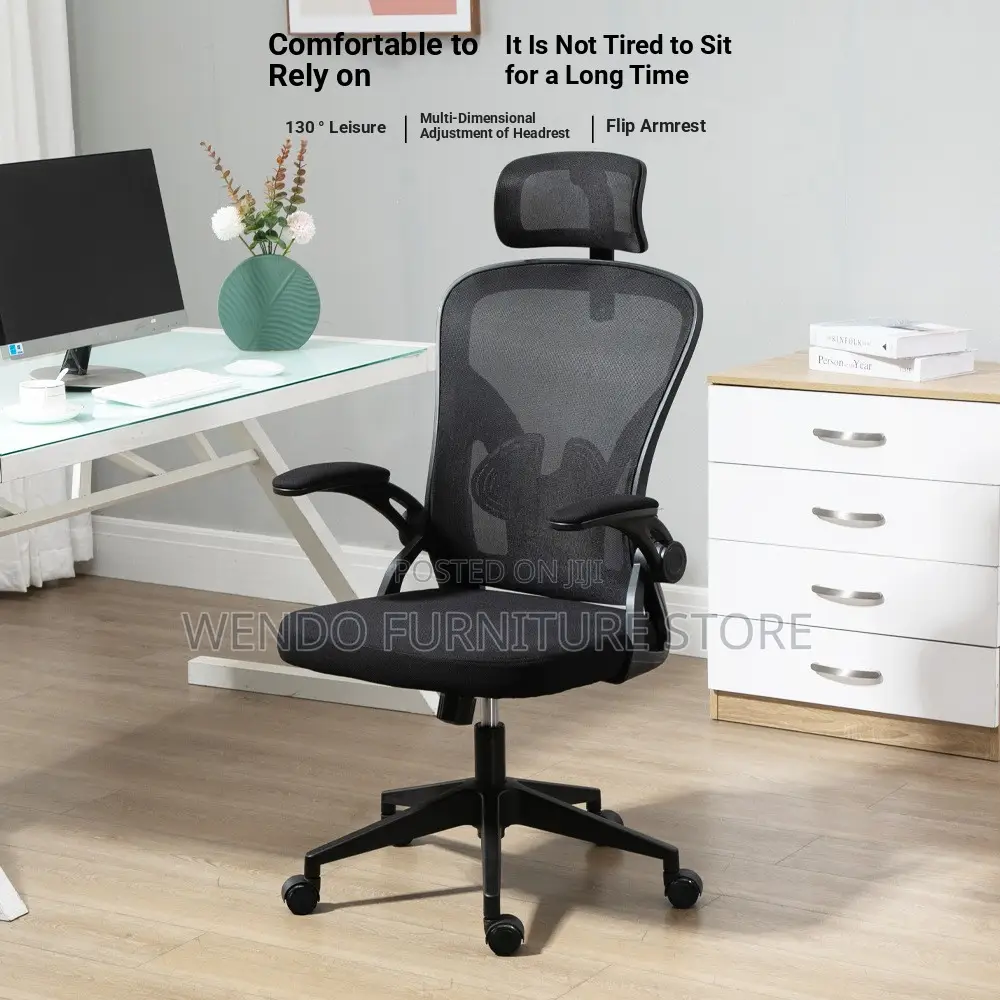 Office Chairs; Ergonomic High Back Fabric Orthopedic Chair