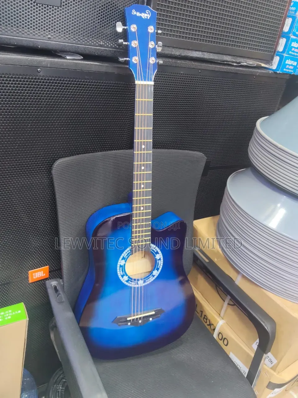 Acoustic Blue Guitar