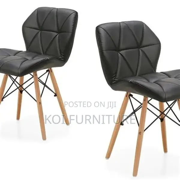 Dining Chairs; Leather Eames Modern Dining Chair