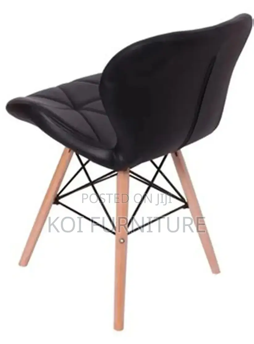Dining Chairs; Leather Eames Modern Dining Chair