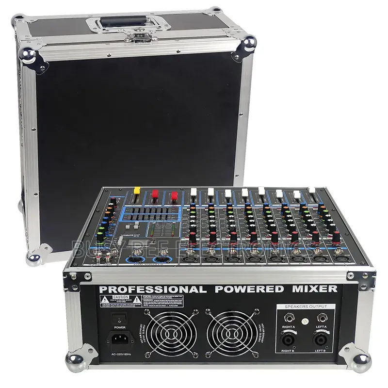 Portable Mixer Designed With Carrying Case Professional Sound System