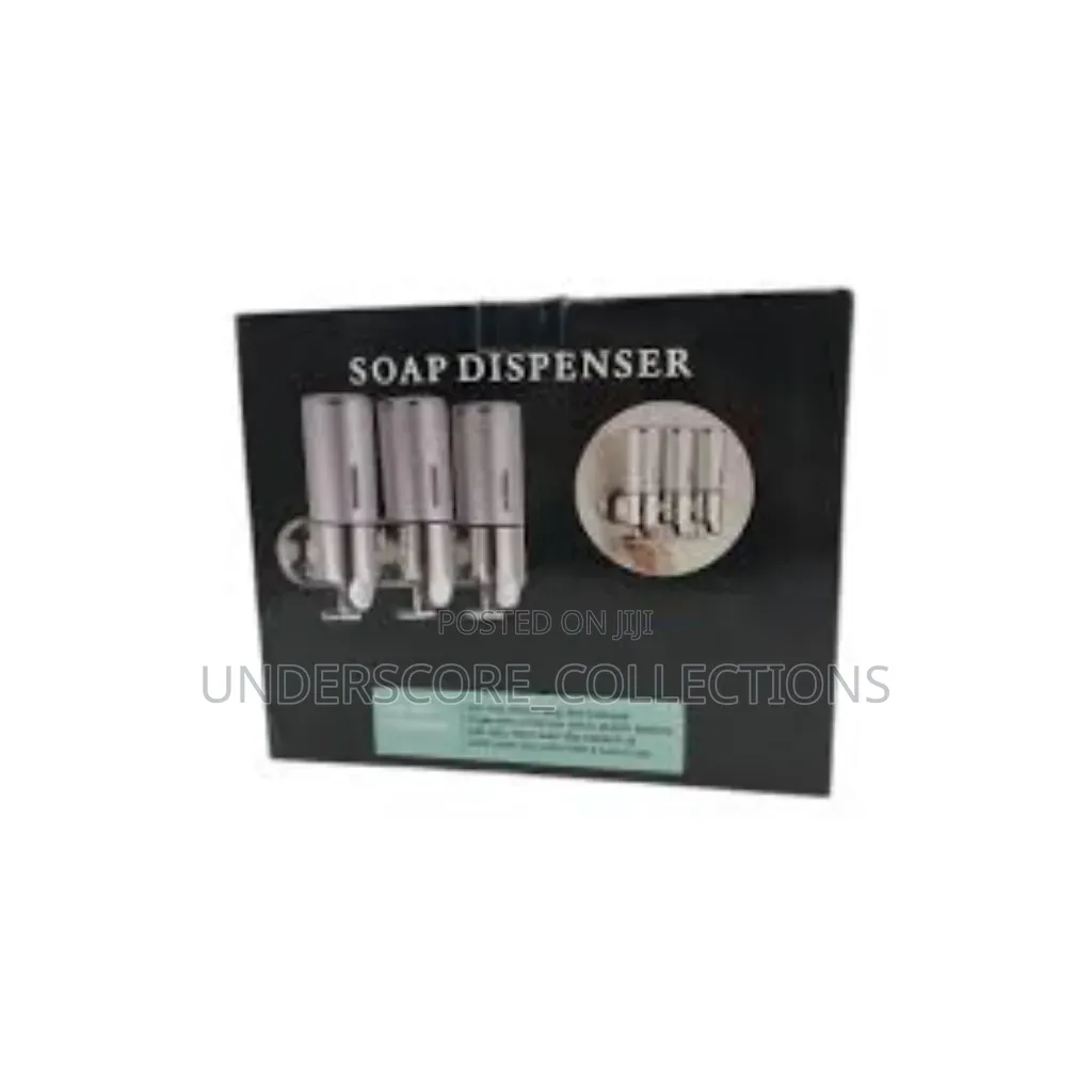 3-1 Chamber Wall-Mounted Liquid Soap and Shampoo Dispenser