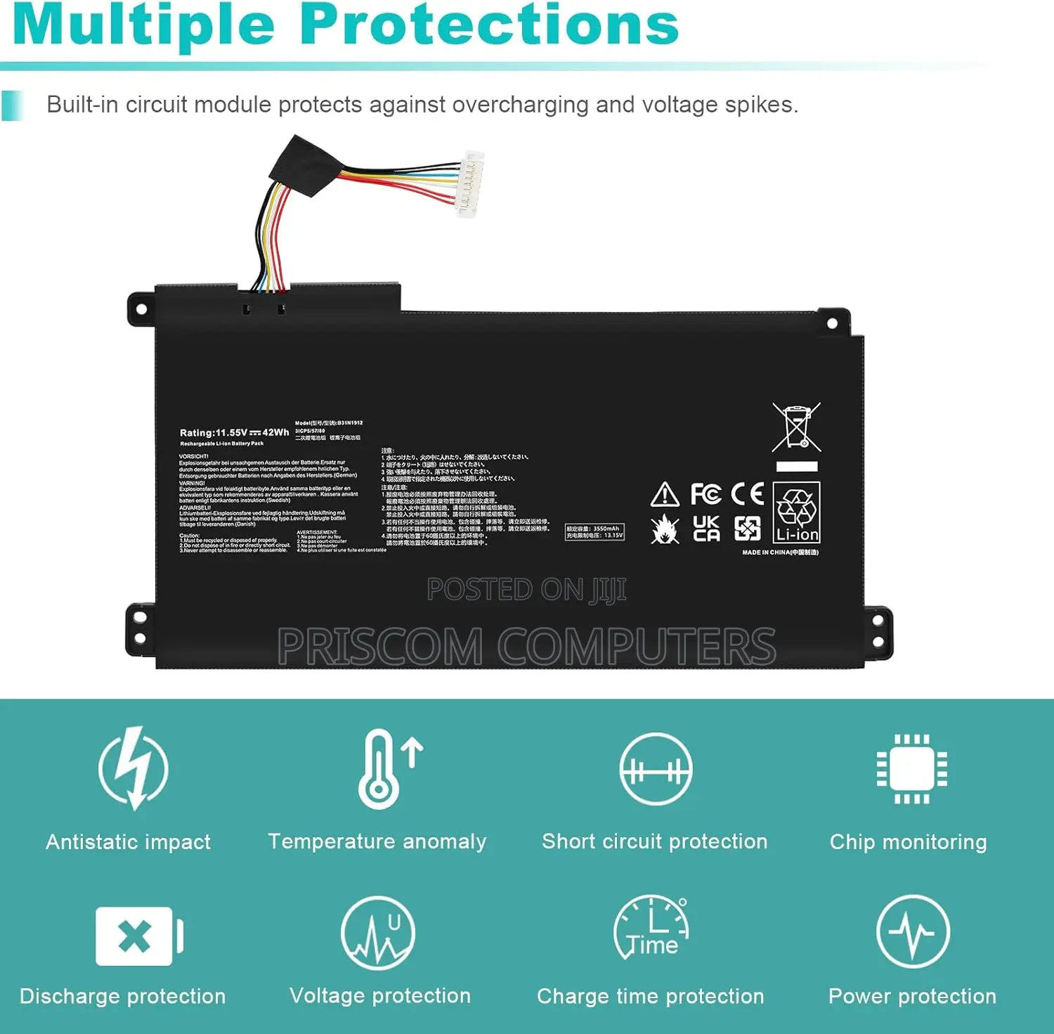 Laptop Battery for Asus Vivobook 14 E410m E410ma L410m L410ma E410ka