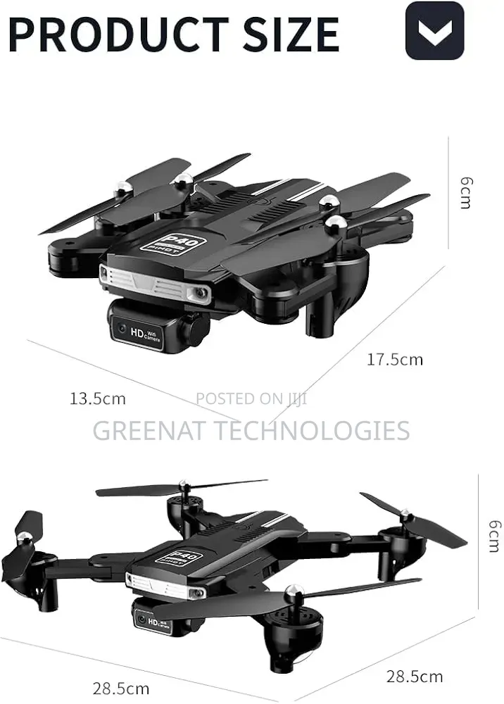 Pihot P40 Plus Foldable Drone Dual Camera