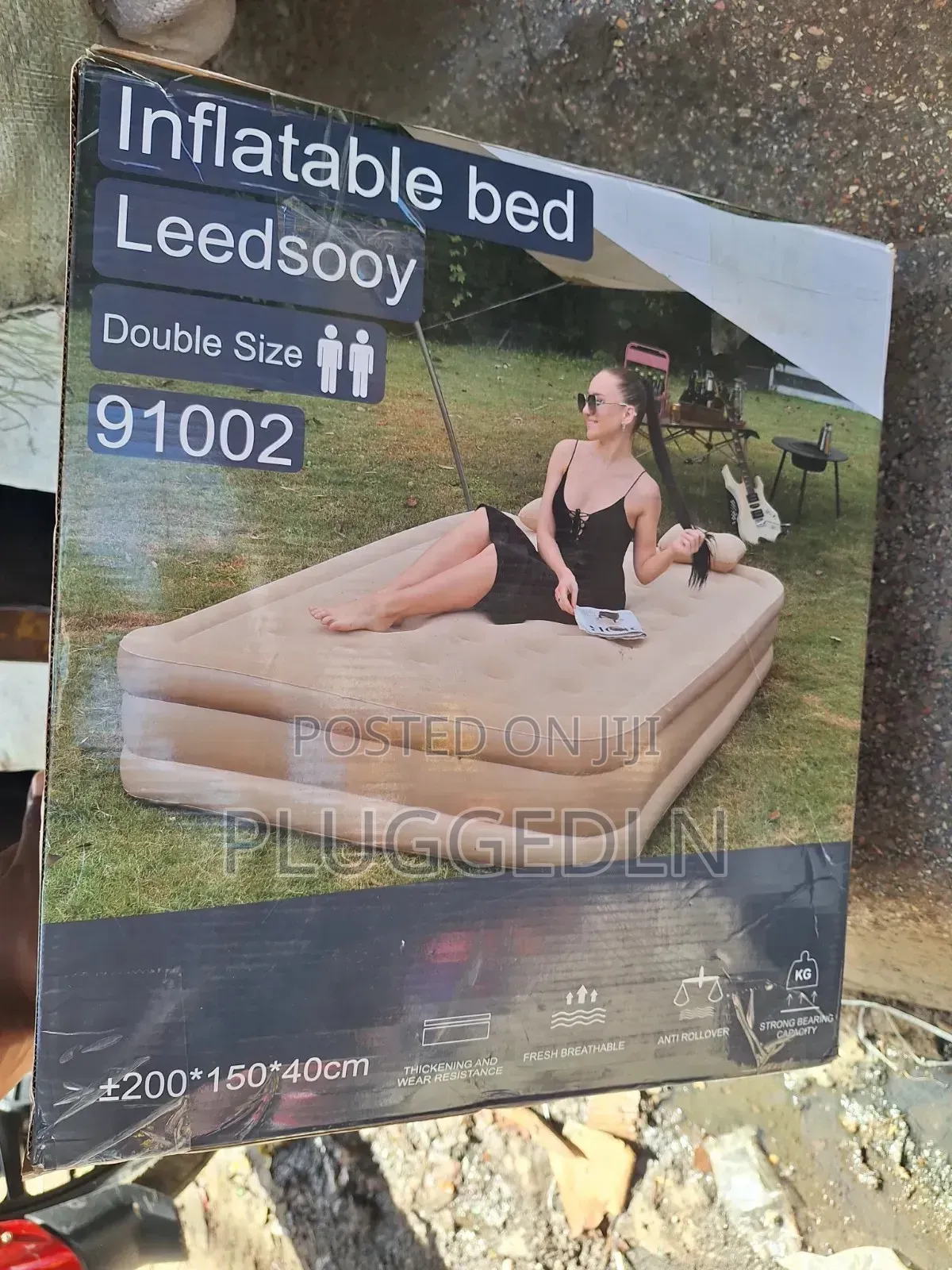 Double Size Inflatable Airbed (200*150*40 Cm).