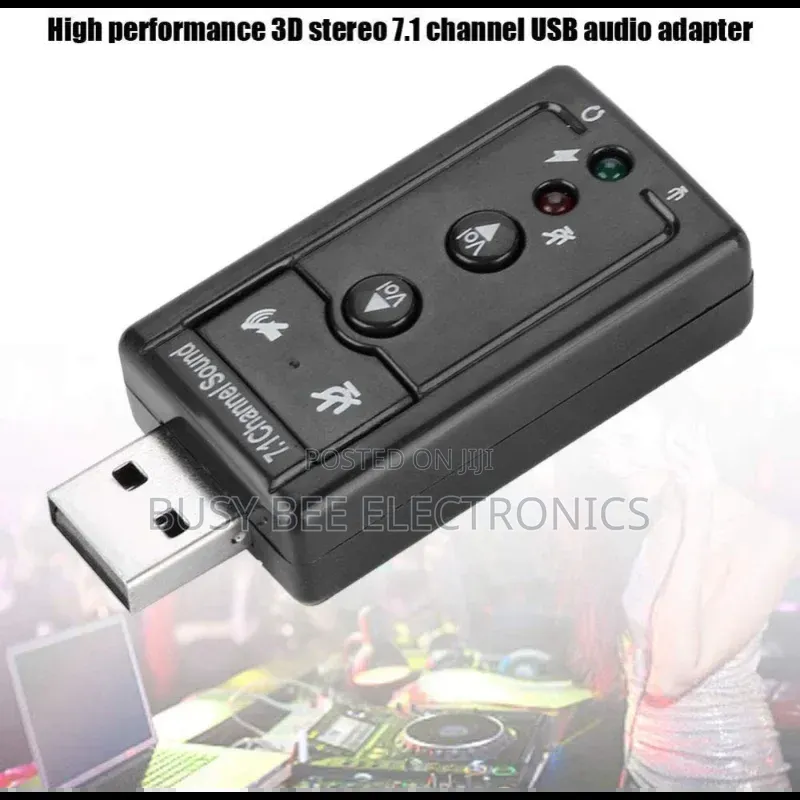 Usb 2.0 External 7.1 Sound Card for Pc Laptop