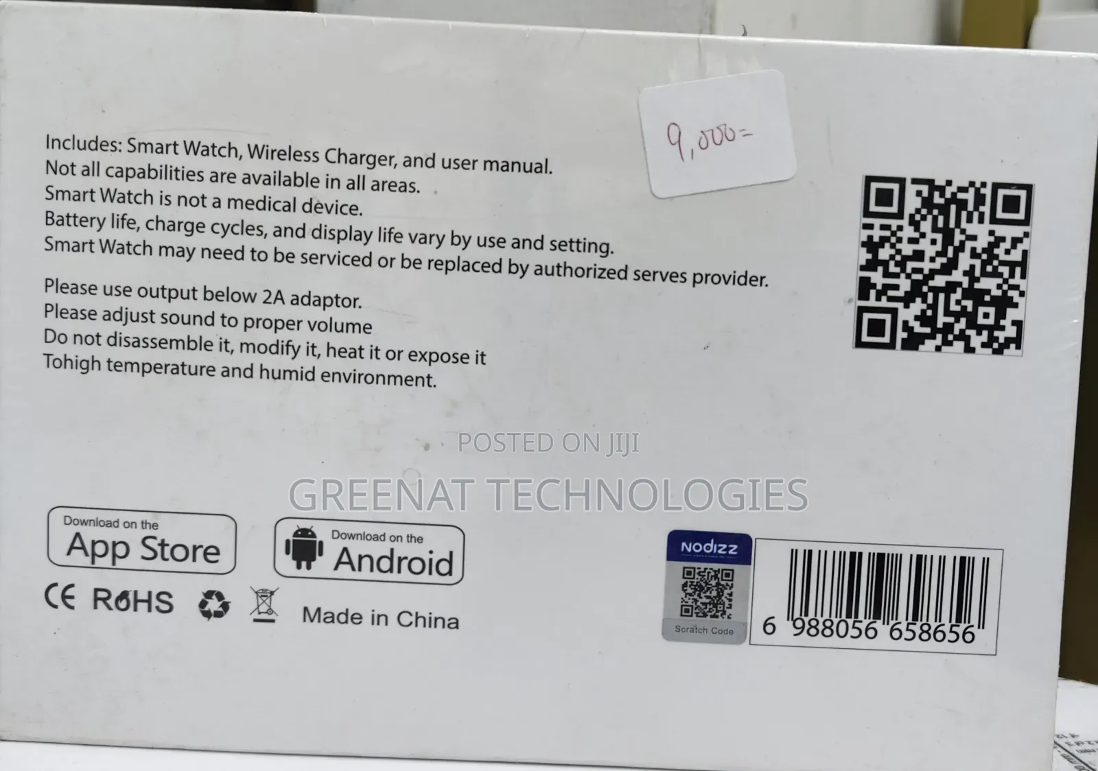 Nodizz N80 5g Smart Watch 4g Ram 64g