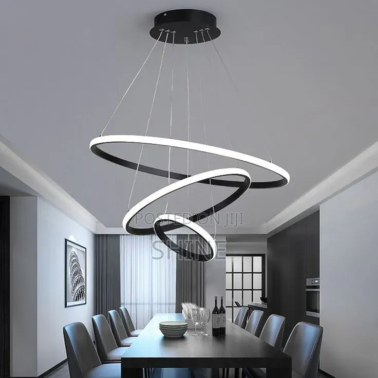 Modern 3 Ring Led Chandelier