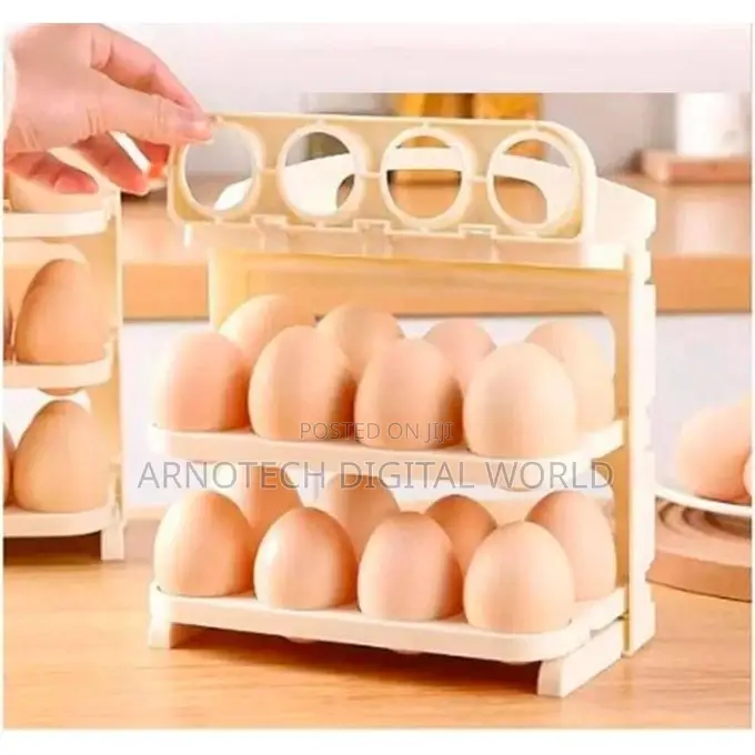 Folding Egg Storage Box - 24pc Space Saving Organizer
