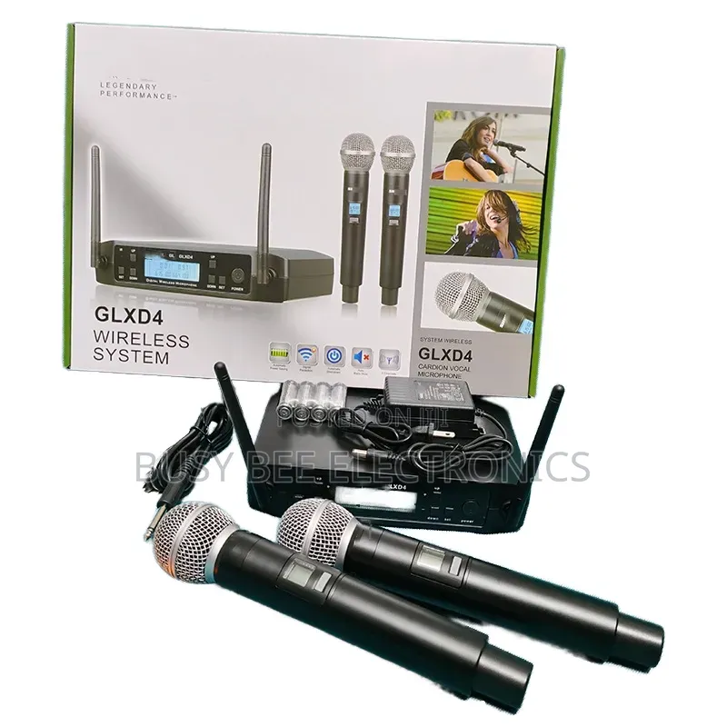 Glxd4 Cheap Price Uhf Dual Channel System Handheld Wireless