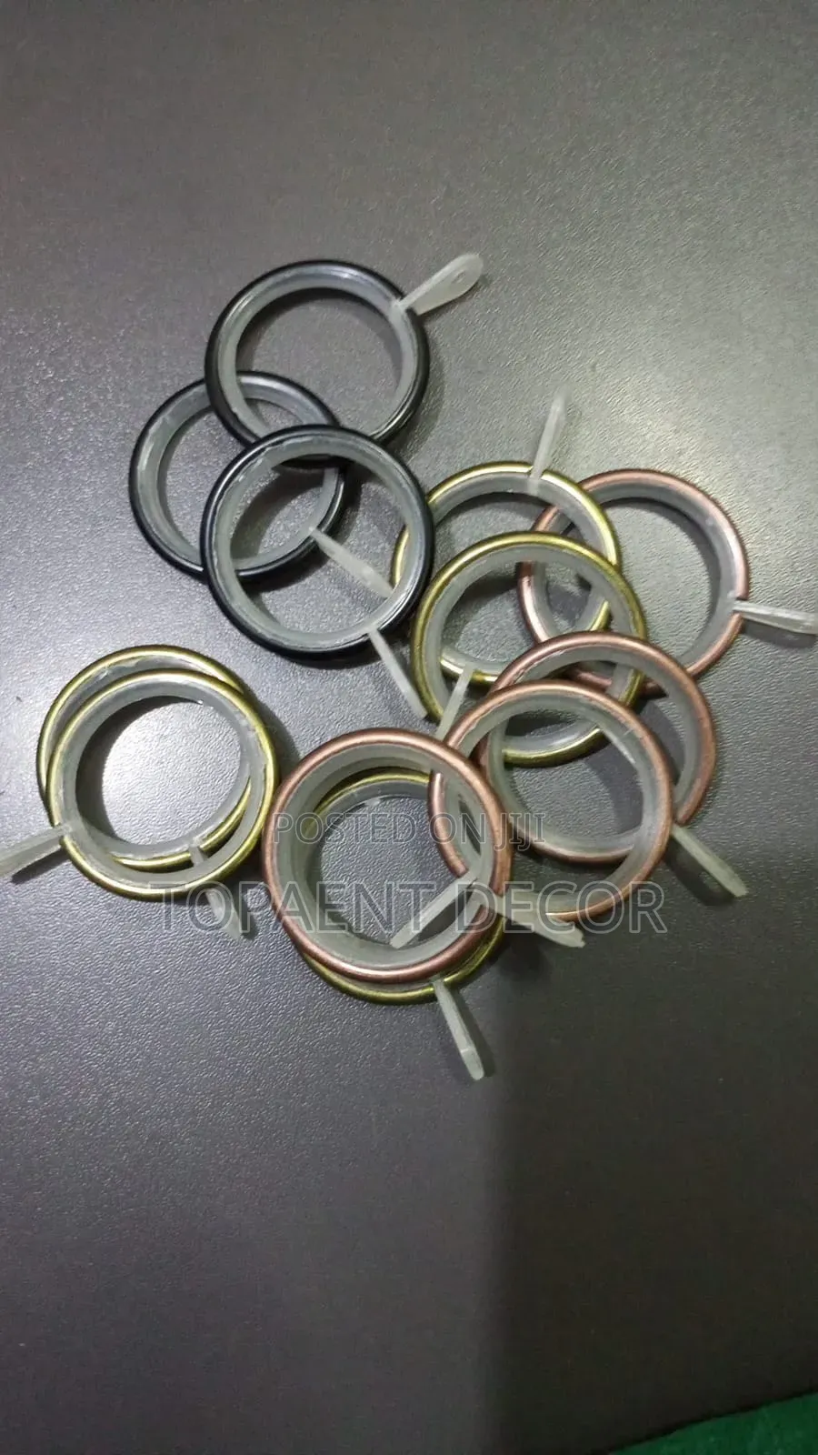 Black,Antic Gold and Silver,Round and Big Size Curtain Rod Rings