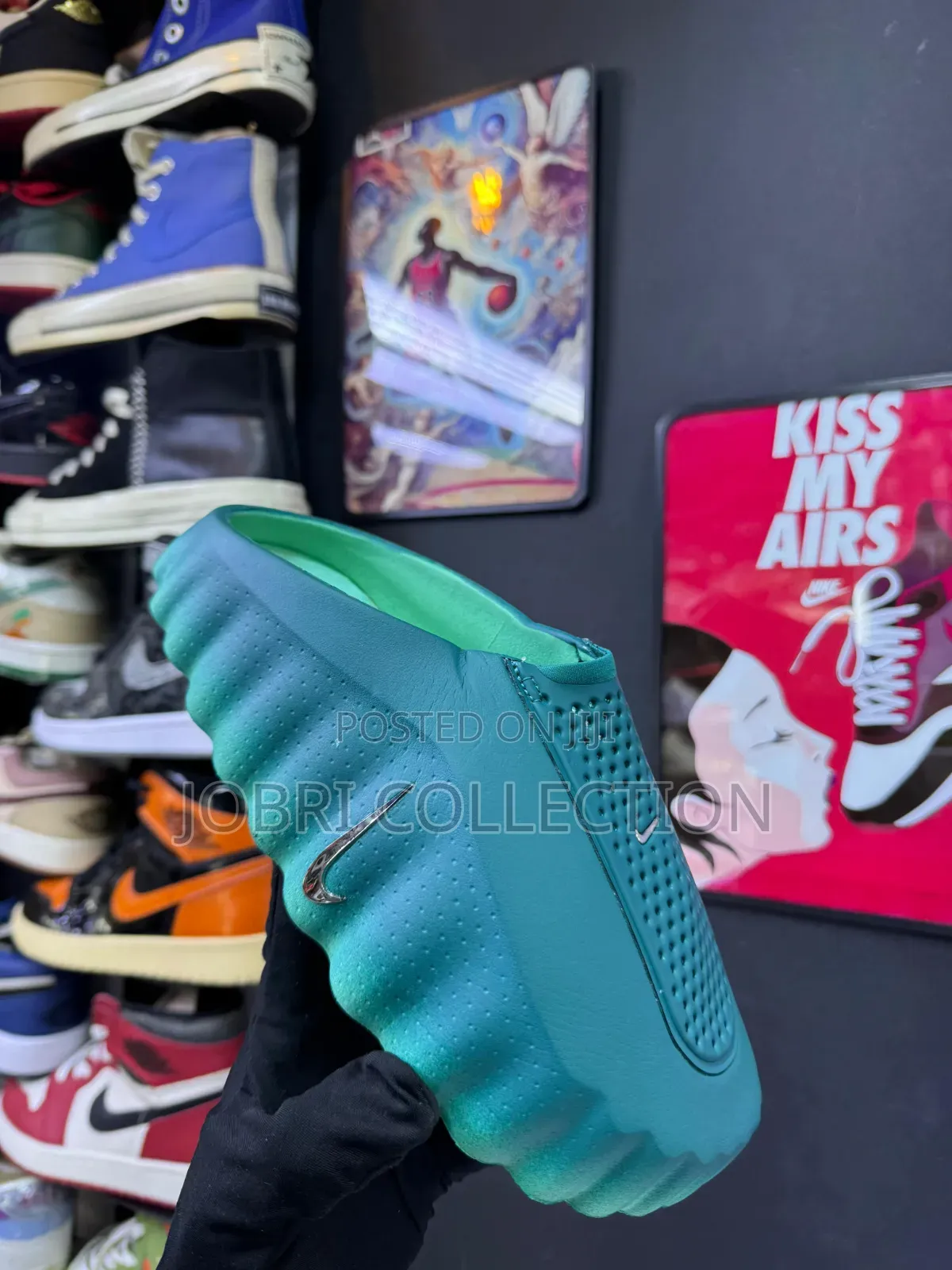 Nike Calm Mule “Geode Teal and Light Menta” Slides