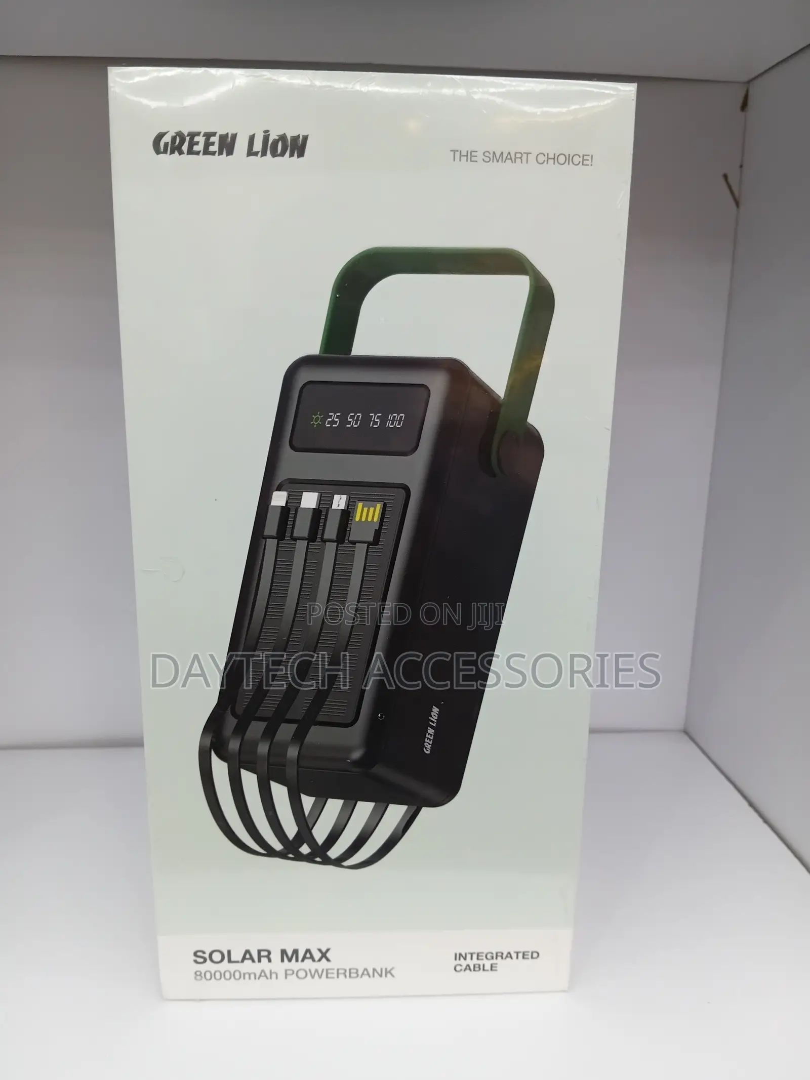 Green Lion Solar Max 80000mah Powerbank - Black