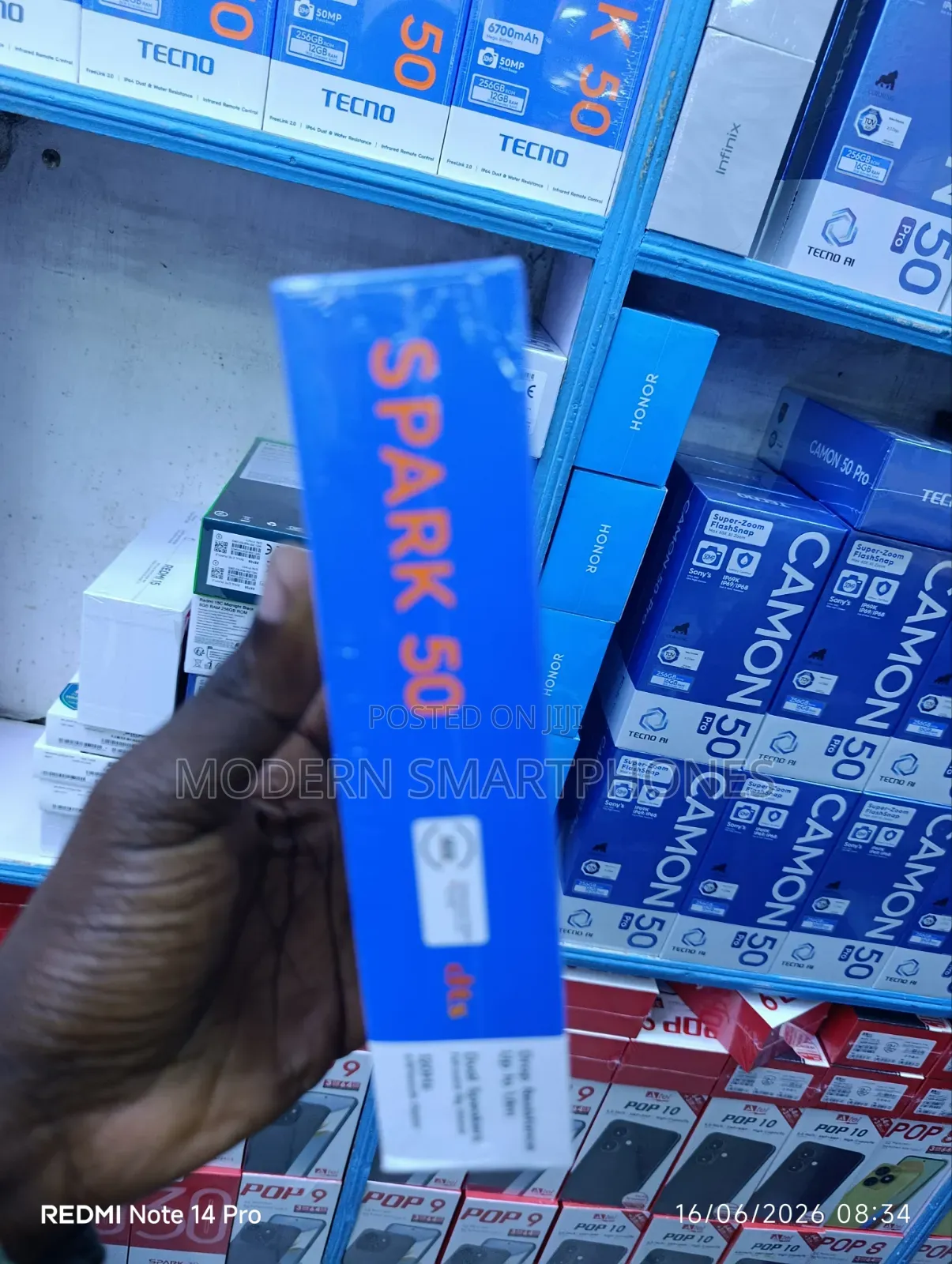 New Tecno Spark 50 128 GB Blue