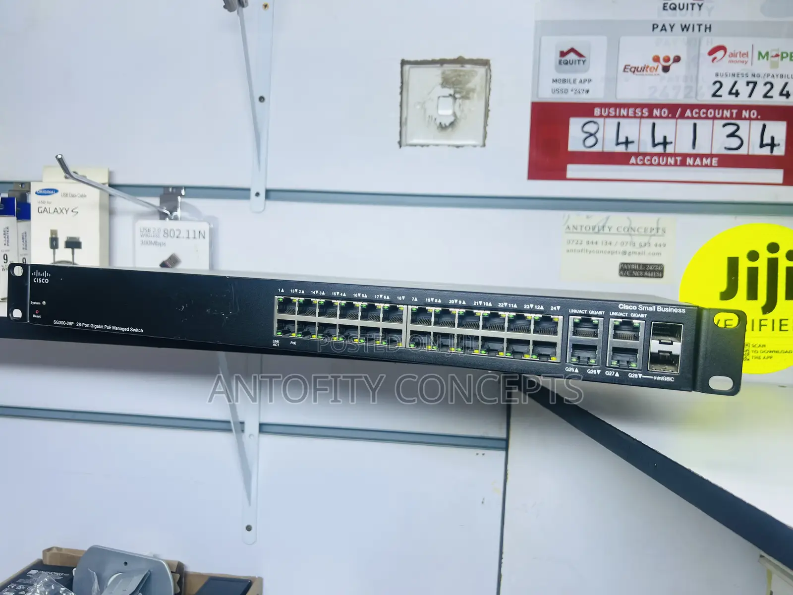 Cisco Sg300-28p Gigabit Poe Managed Switch