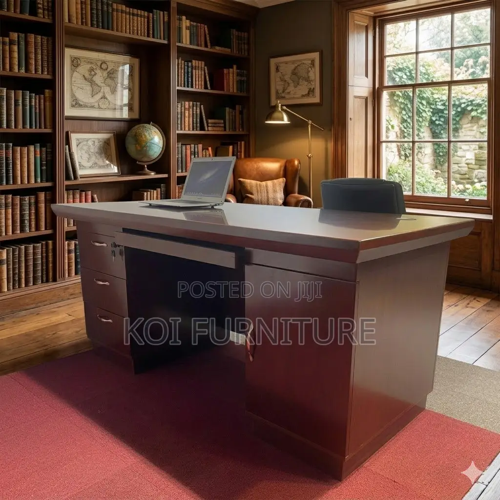 Office Desk; 1200mm Mahogany Modern Office Desk