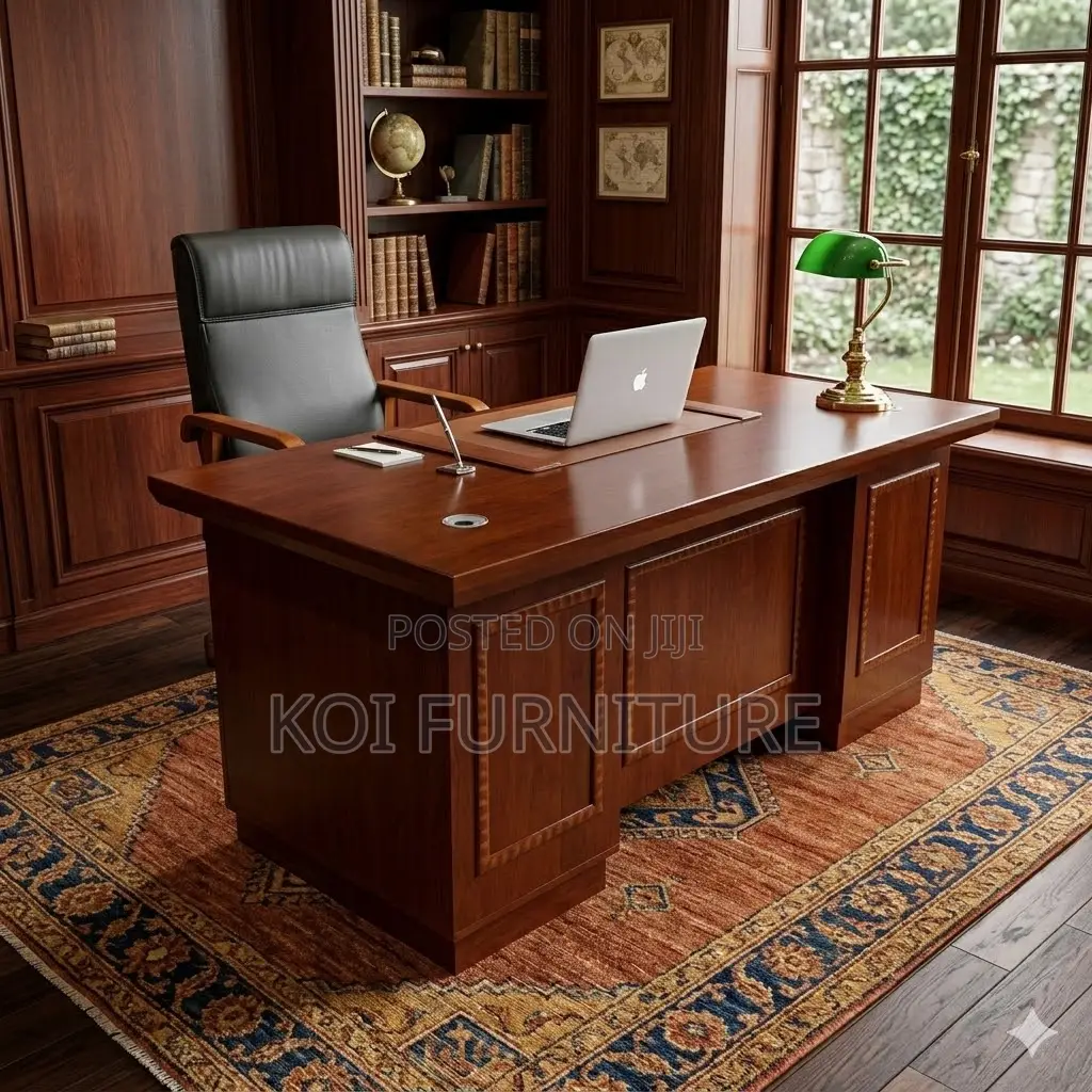 Office Desk; 1200mm Mahogany Modern Office Desk