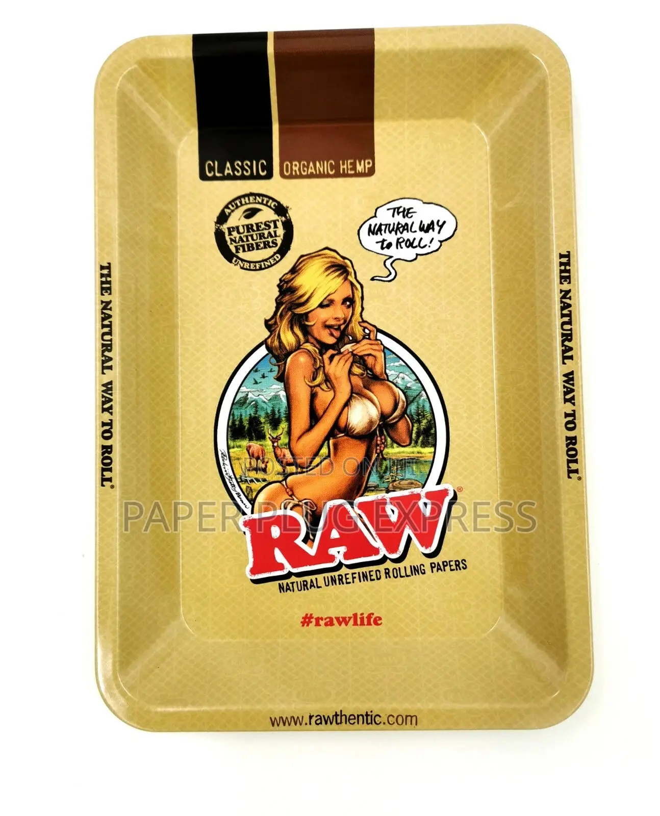 Raw Hippie Girl Rolling Trays Collection – Large 14" × 11"