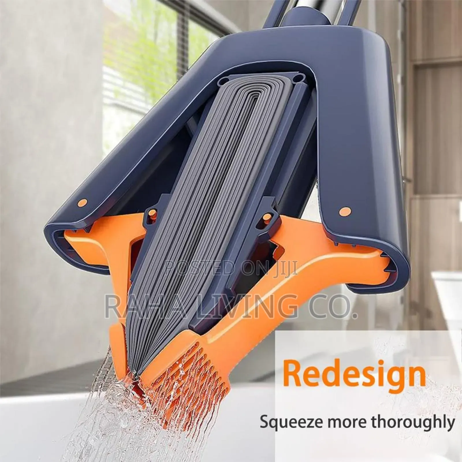 Self Squeezing Sponge Mop | 38x122cm | Wood Slippery Floors